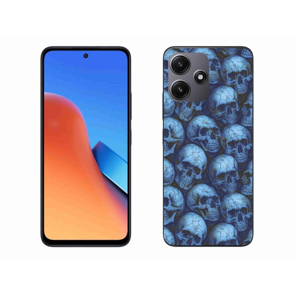 Gél borítás mmCase a Xiaomi Redmi 12 5G számára - koponyák