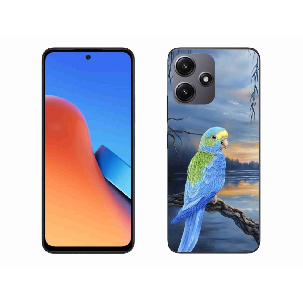 Gél borítás mmCase a Xiaomi Redmi 12 5G készülékhez - kék papagáj