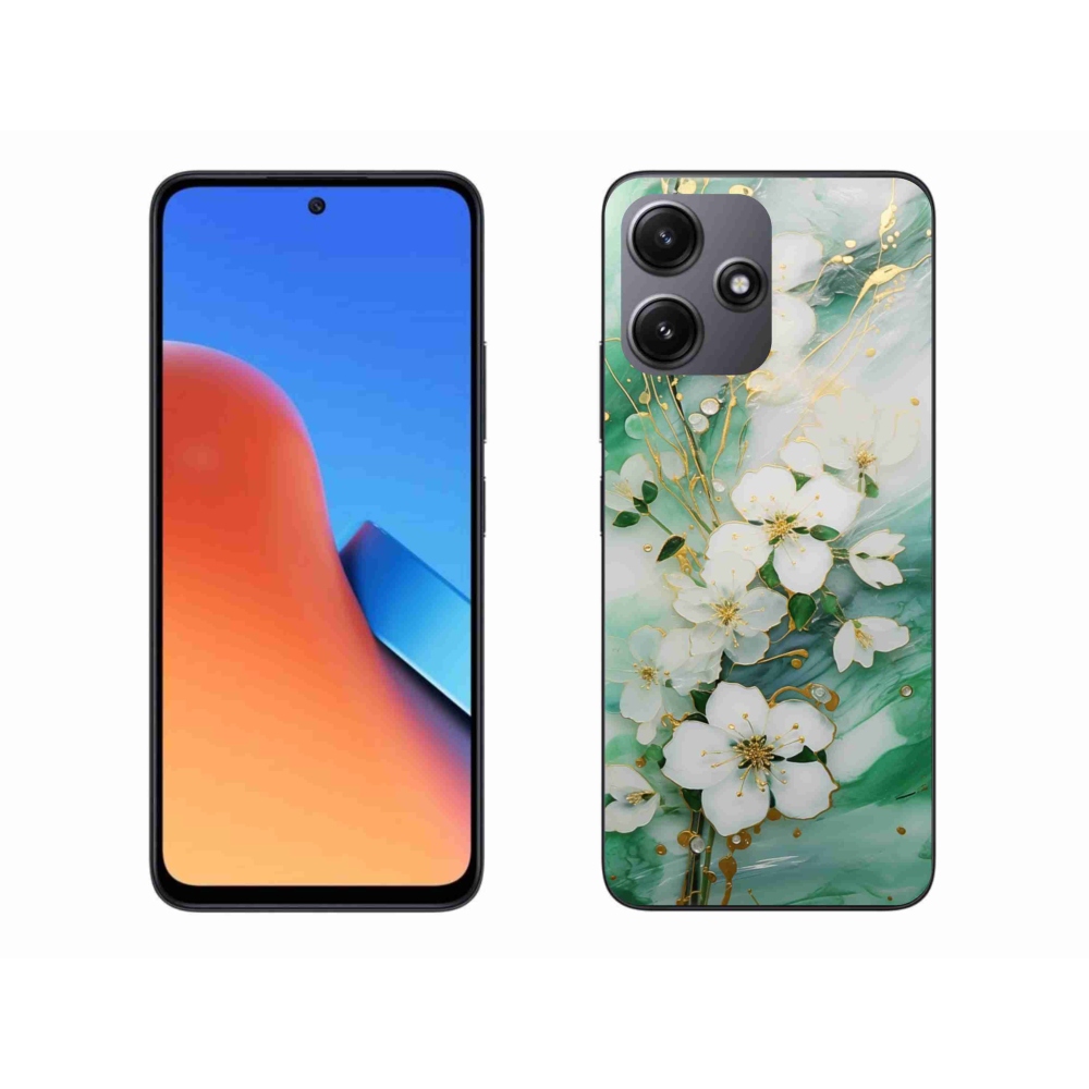 Gél borító mmCase a Xiaomi Redmi 12 5G-hez - finom virágokkal