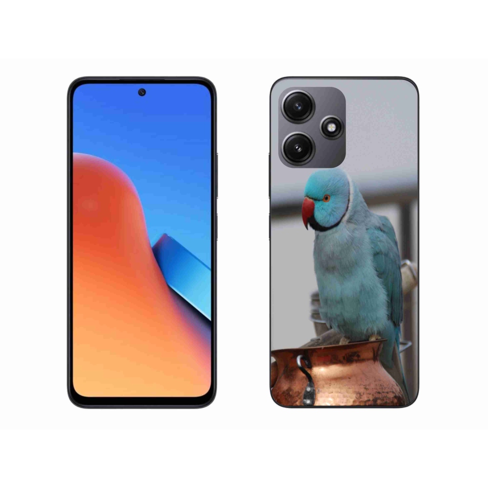 Gél borítás mmCase a Xiaomi Redmi 12 5G-hez - papagáj alexander kék