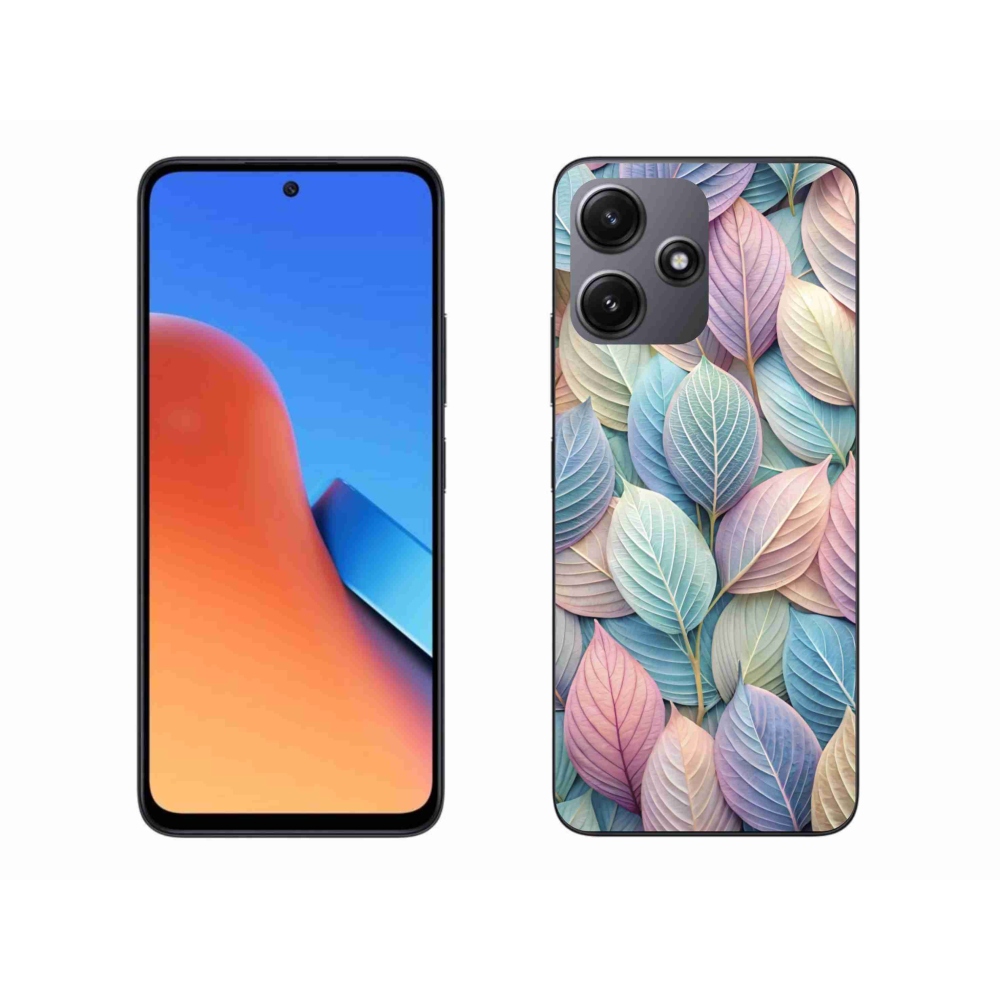 Gél borítás mmCase a Xiaomi Redmi 12 5G-hez - pasztell levelek