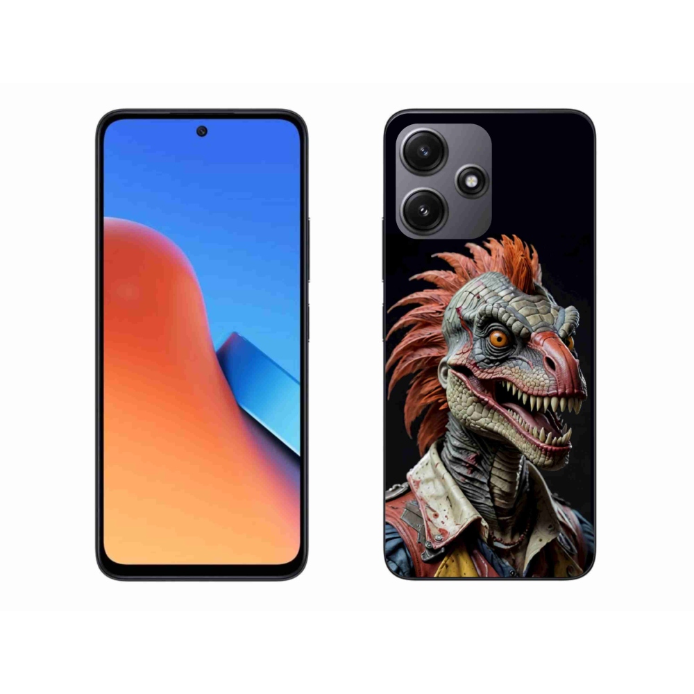 Gél borítás mmCase a Xiaomi Redmi 12 5G-hez - punk dinoszaurusz