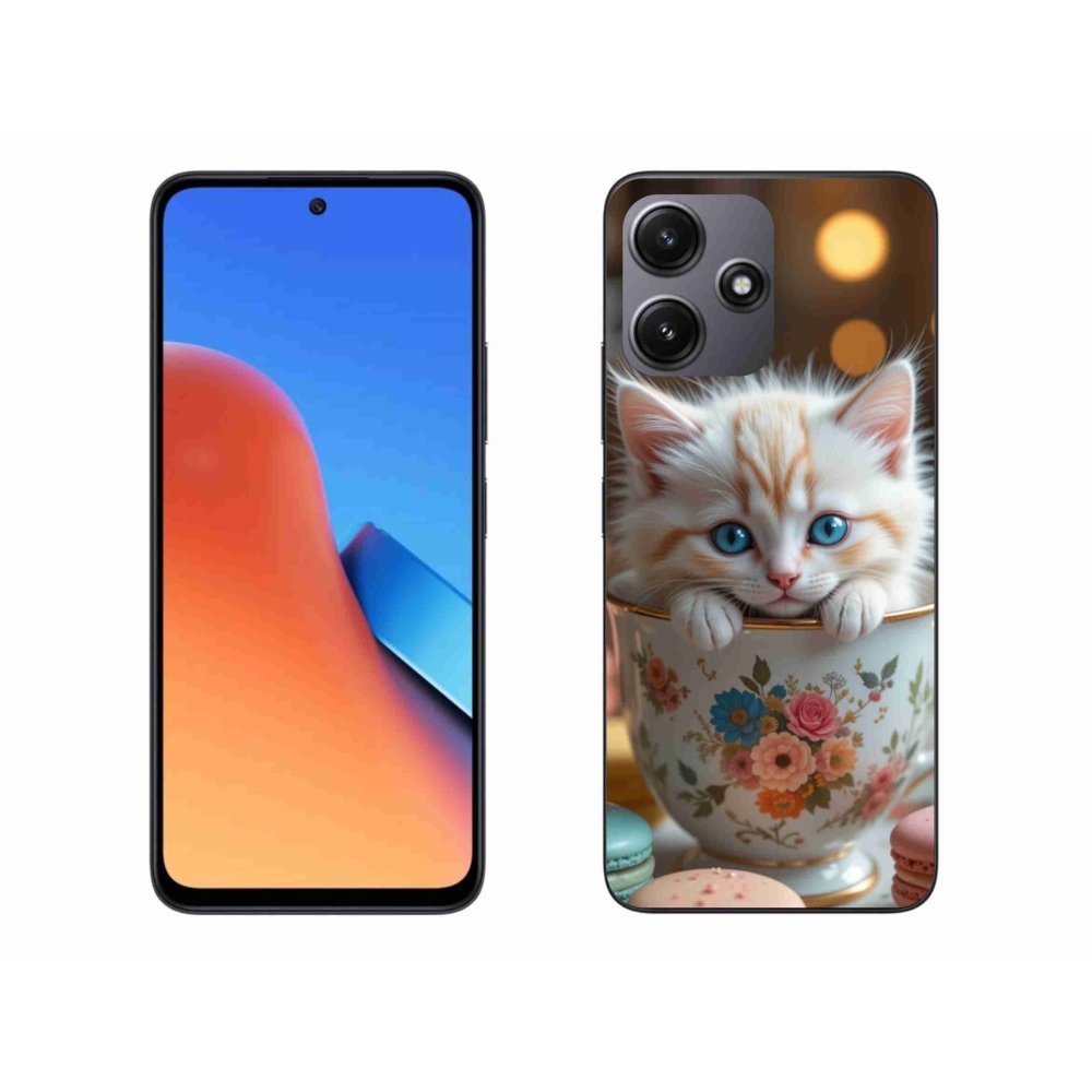 Gél borító mmCase a Xiaomi Redmi 12 5G számára - aranyos cica 6