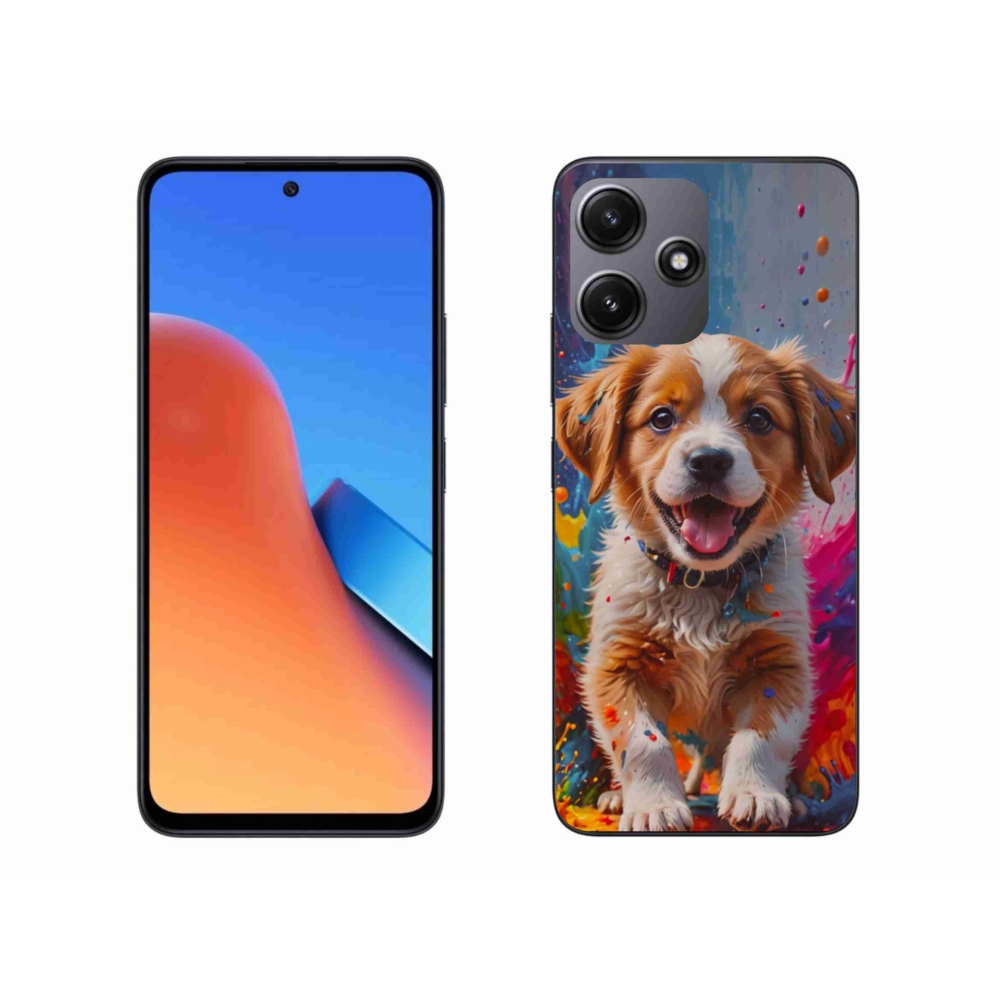 Gél borítás mmCase a Xiaomi Redmi 12 5G számára - aranyos kiskutya 3