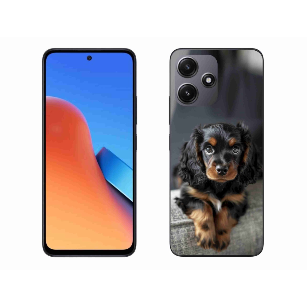 Gél borítás mmCase a Xiaomi Redmi 12 5G számára - aranyos hosszú szőrű tacskó