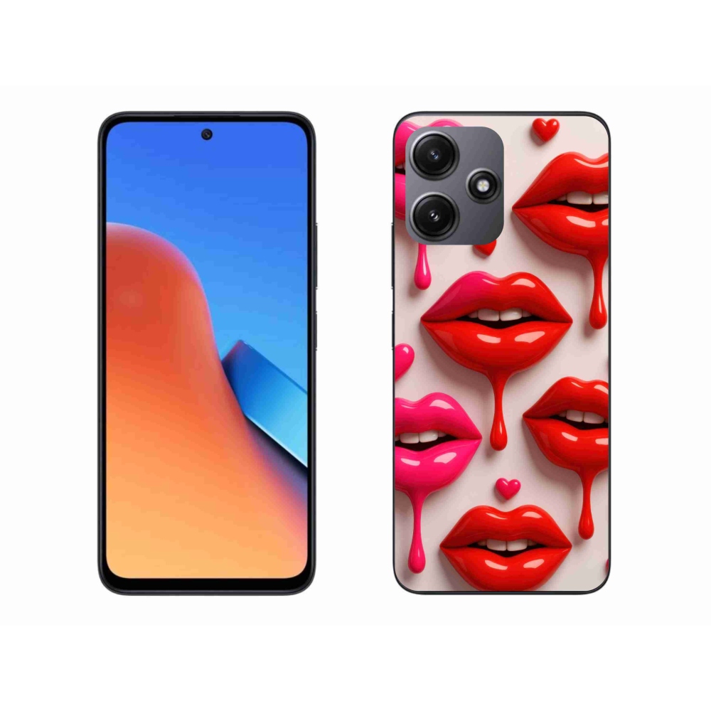 Gél borítás mmCase a Xiaomi Redmi 12 5G-hez - ajkak 2