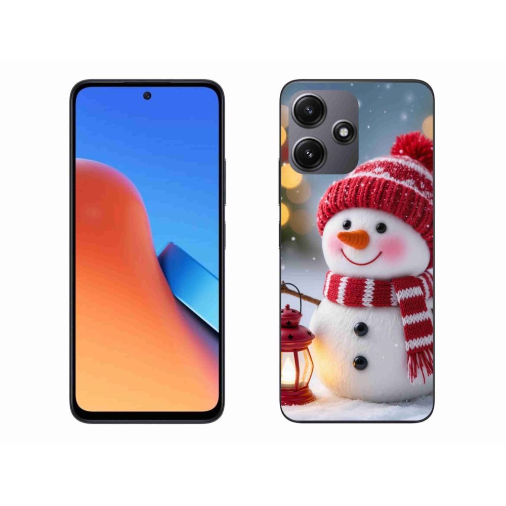 Gél borítás mmCase a Xiaomi Redmi 12 5G-hez - hóember 2