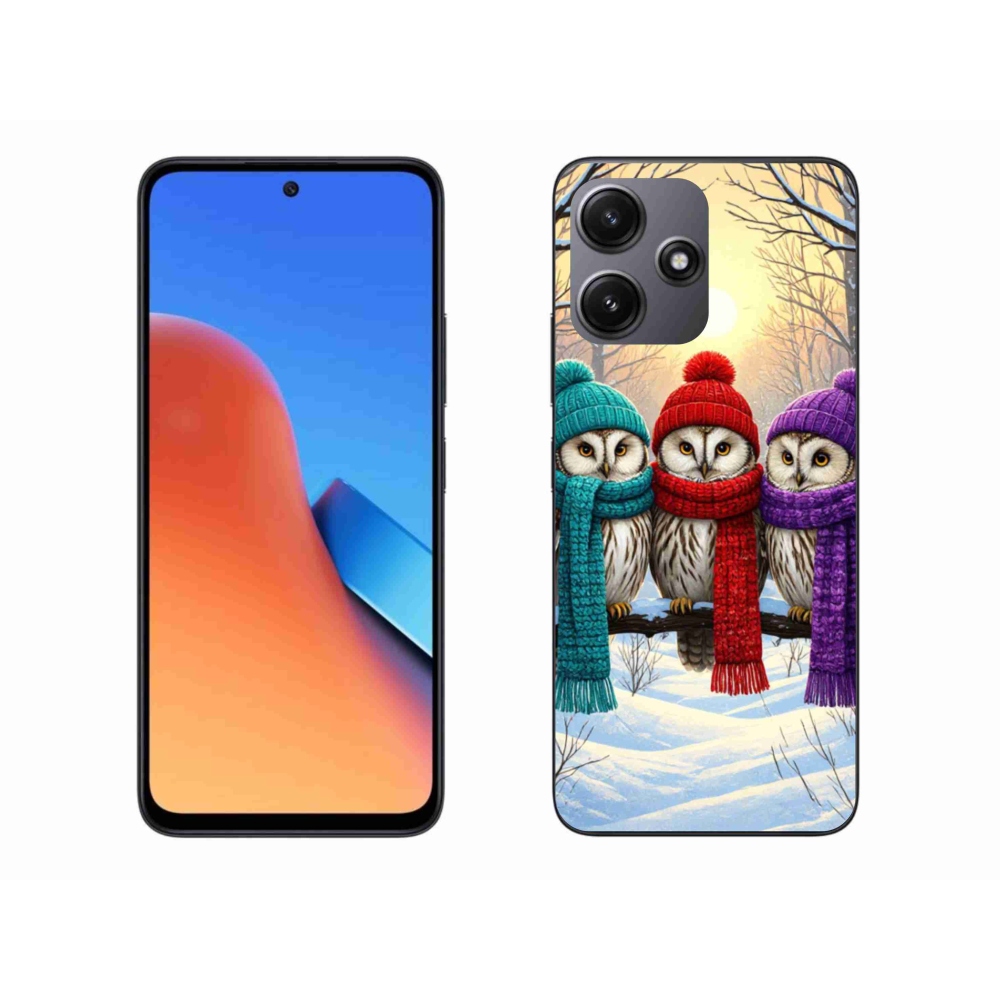 Gél borítás mmCase a Xiaomi Redmi 12 5G számára - bagoly barátok