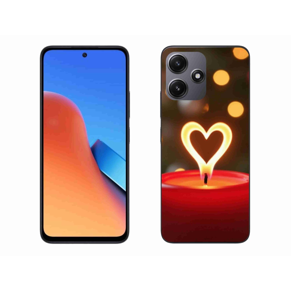 Gél borítás mmCase a Xiaomi Redmi 12 5G számára - láng szíve