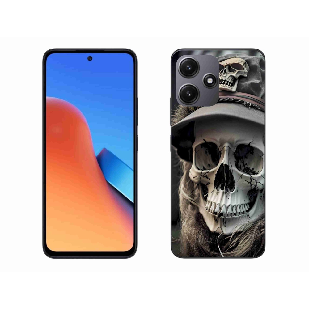 Gél borítás mmCase a Xiaomi Redmi 12 5G-hez - sötét koponya