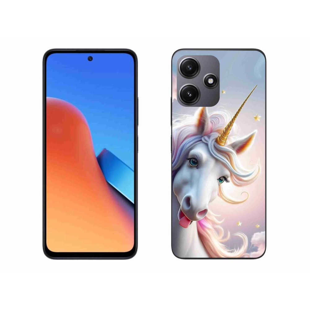 Gél borítás mmCase a Xiaomi Redmi 12 5G-hez - vidám egyszarvú