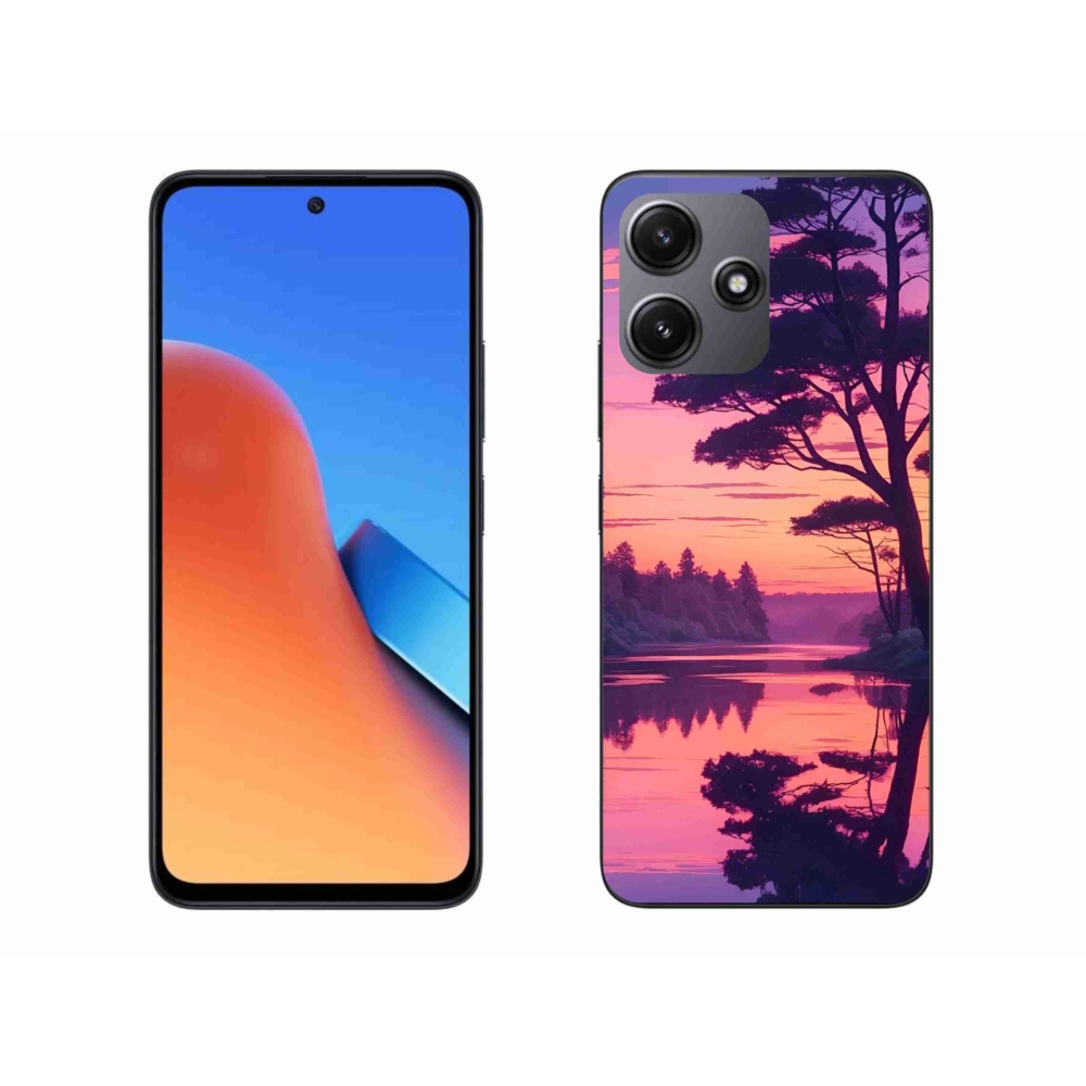 Gél borító mmCase a Xiaomi Redmi 12 5G-hez - naplemente a tó felett