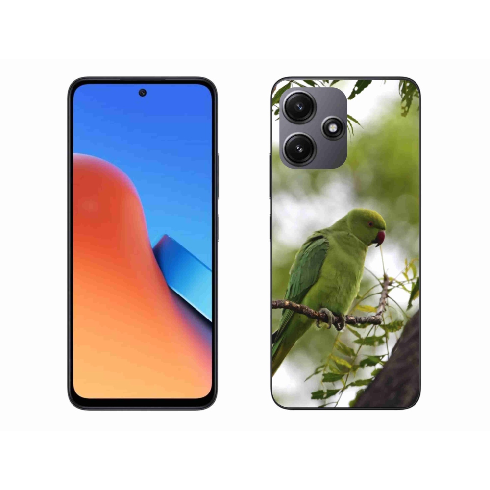 Gél borítás mmCase a Xiaomi Redmi 12 5G számára - zöld papagáj