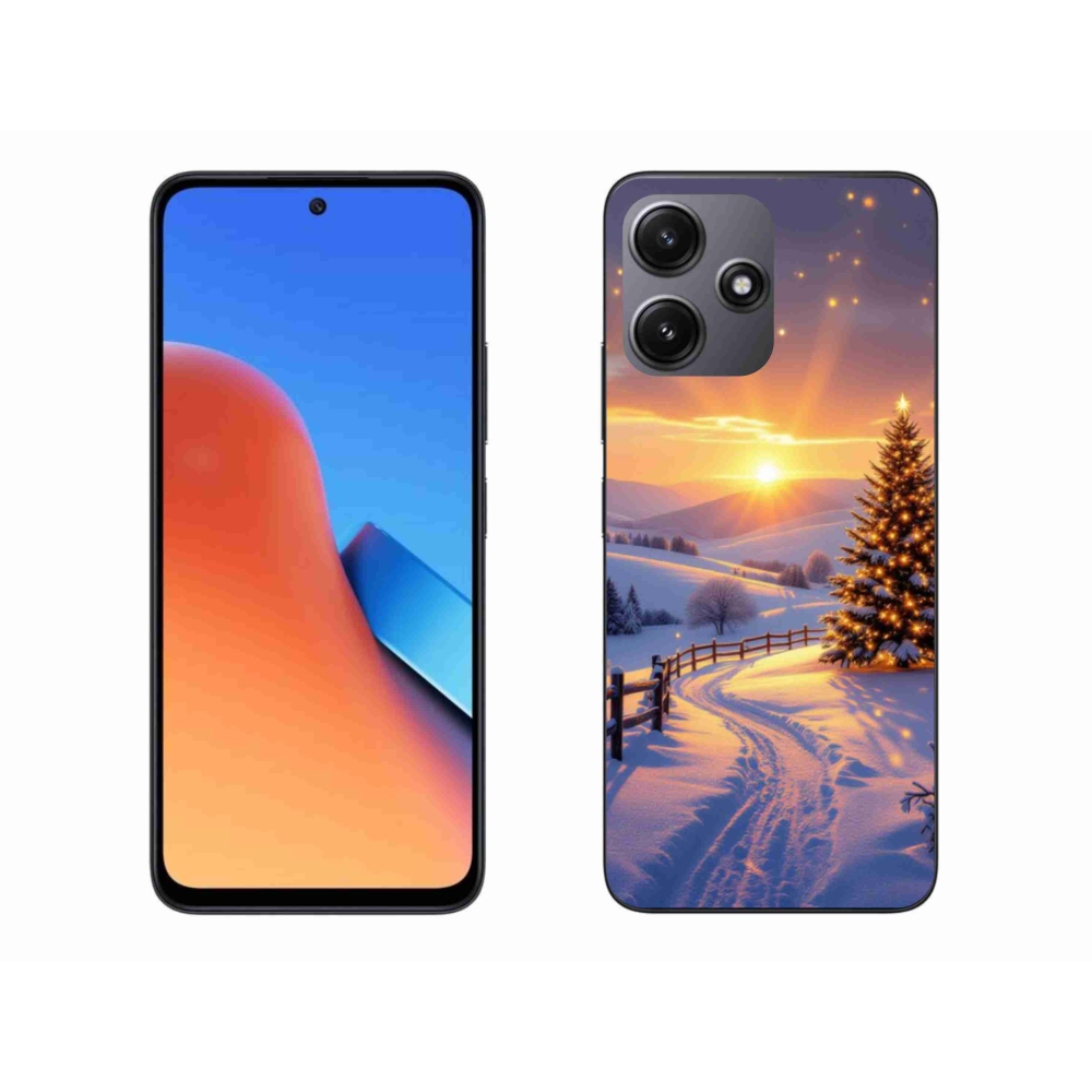 Gél borító mmCase a Xiaomi Redmi 12 5G számára - téli tájkép