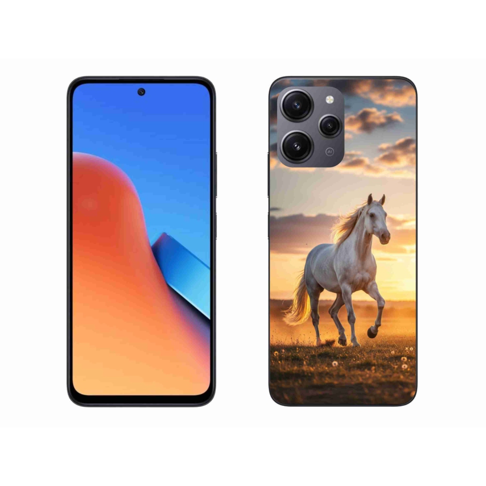Gél borítás mmCase a Xiaomi Redmi 12 - futó fehér ló 2