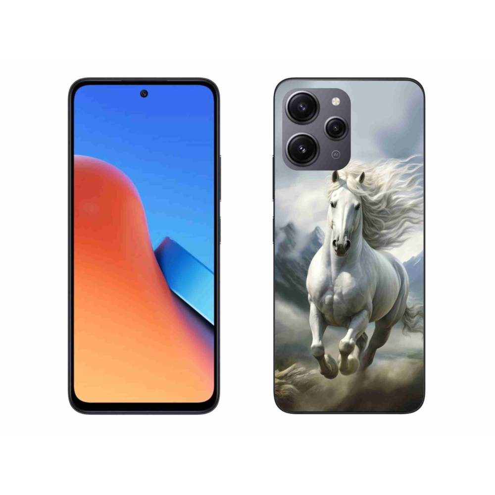 Gél borító mmCase a Xiaomi Redmi 12 - futó fehér ló 3