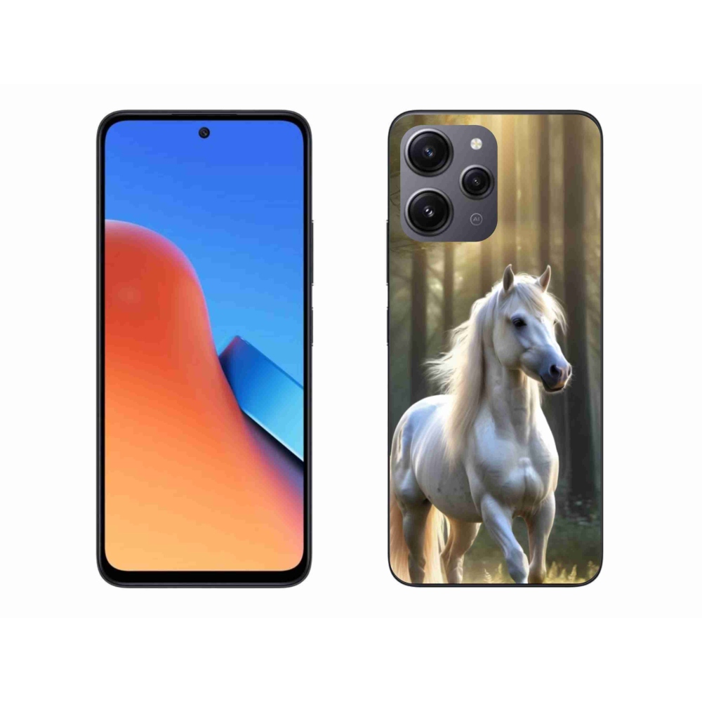 Gél borítás mmCase a Xiaomi Redmi 12-hez - fehér ló 3