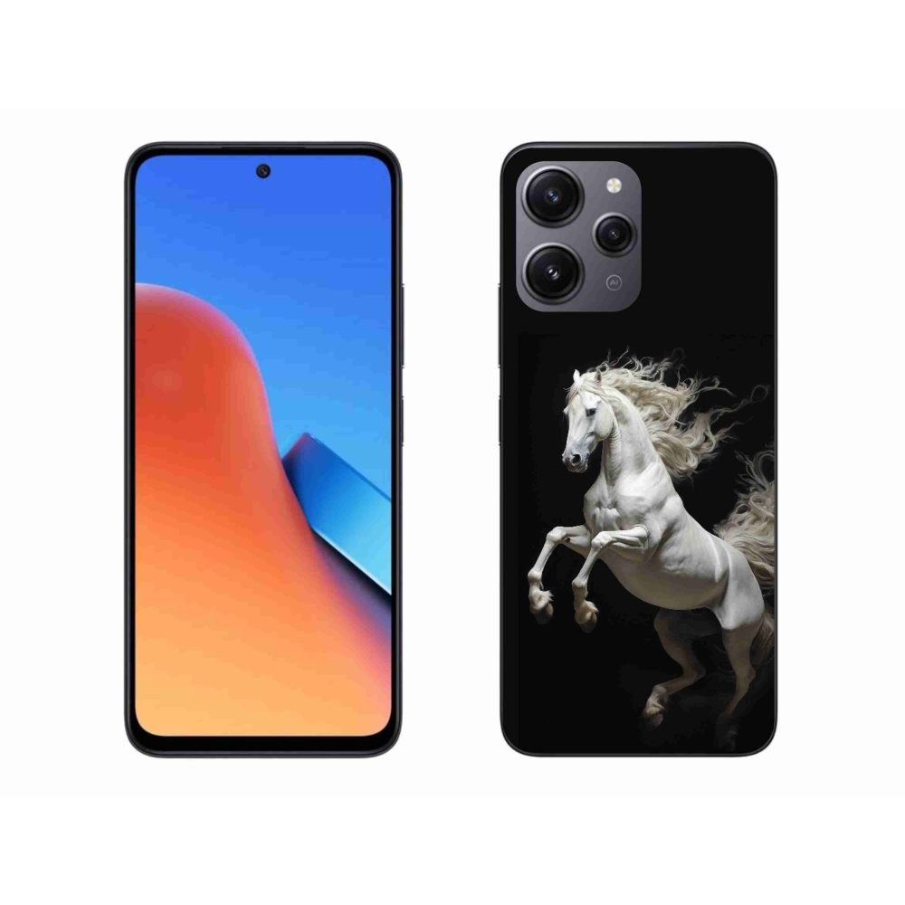 Gél borítás mmCase a Xiaomi Redmi 12-hez - fehér ló 4