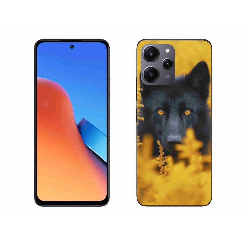 Gél borítás mmCase a Xiaomi Redmi 12-hez - fekete farkas 2