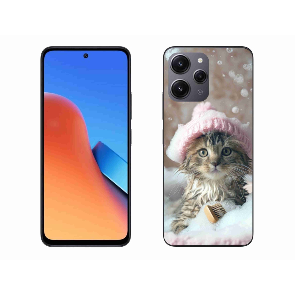 Gél borító mmCase a Xiaomi Redmi 12-hez - cica és fürdő