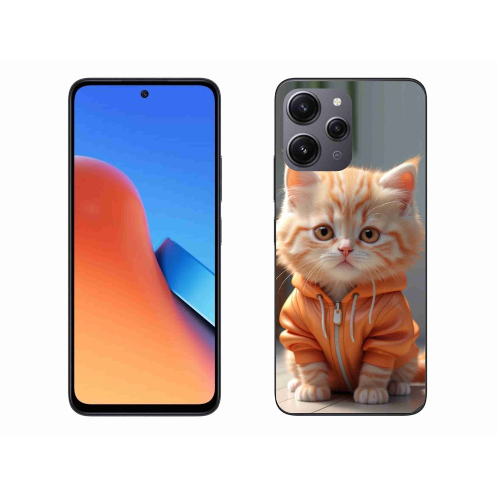 Gél borítás mmCase a Xiaomi Redmi 12-hez - cica melegítőben
