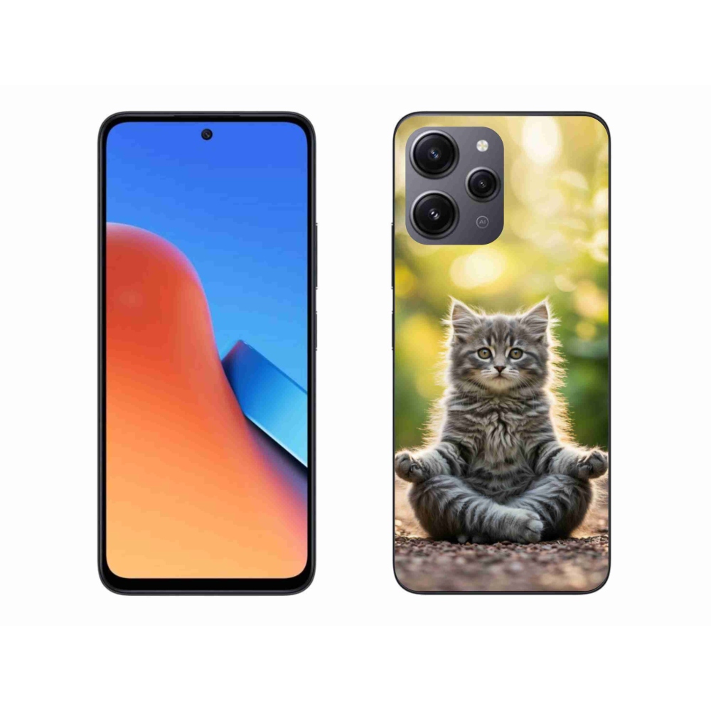 Gél borító mmCase a Xiaomi Redmi 12-hez - meditáló cica