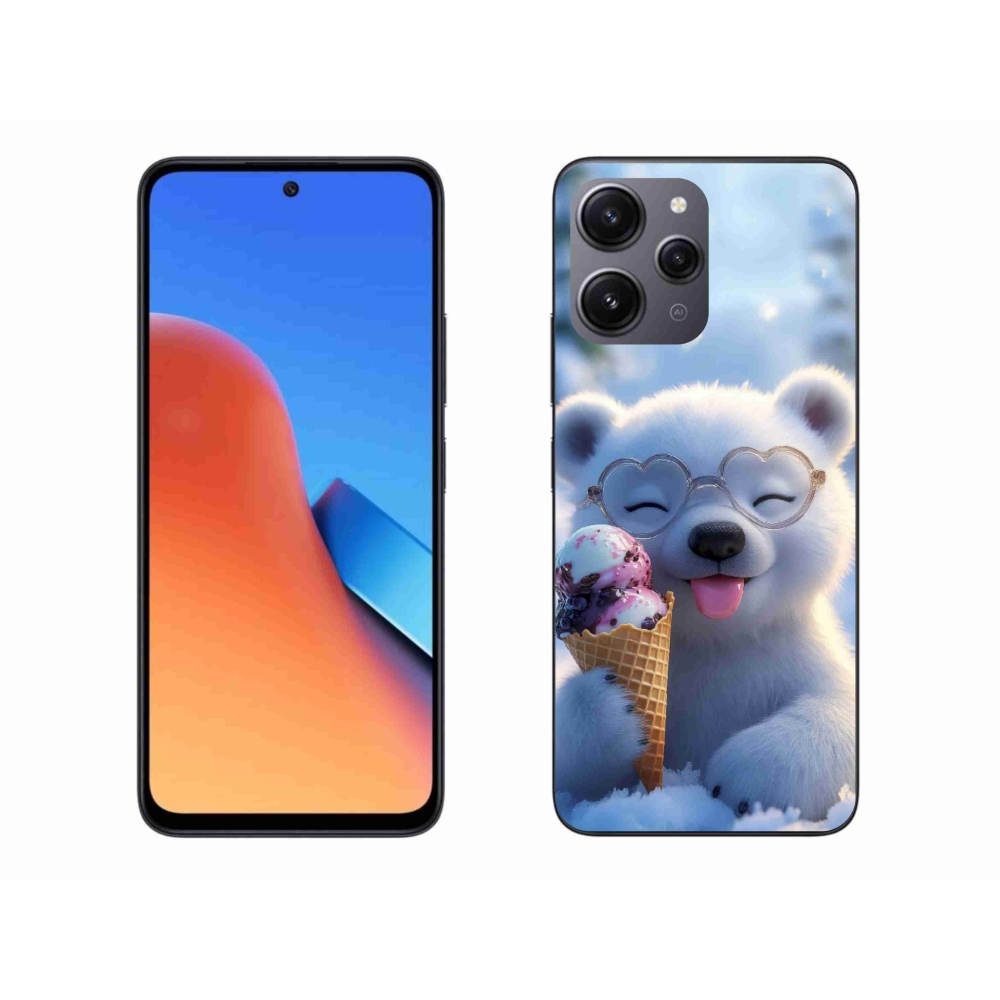 Gél borítás mmCase a Xiaomi Redmi 12-hez - mackó fagylalttal