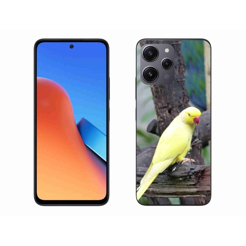 Gél borítás mmCase a Xiaomi Redmi 12-hez - papagáj alexander sárga