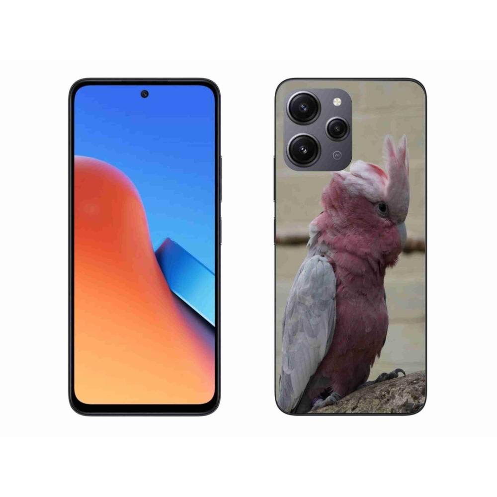 Gél borítás mmCase a Xiaomi Redmi 12-hez - papagáj kakadu rózsaszínű