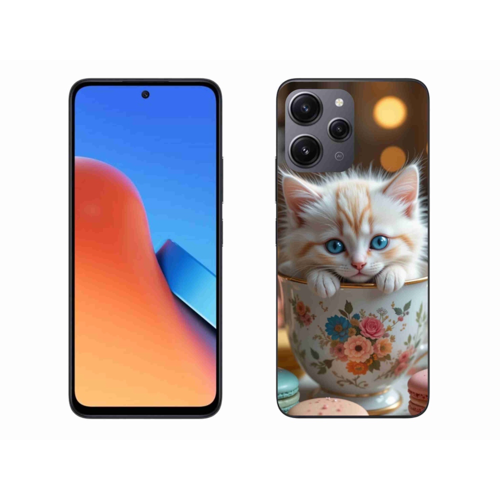 Gél borító mmCase a Xiaomi Redmi 12-hez - aranyos cica 6