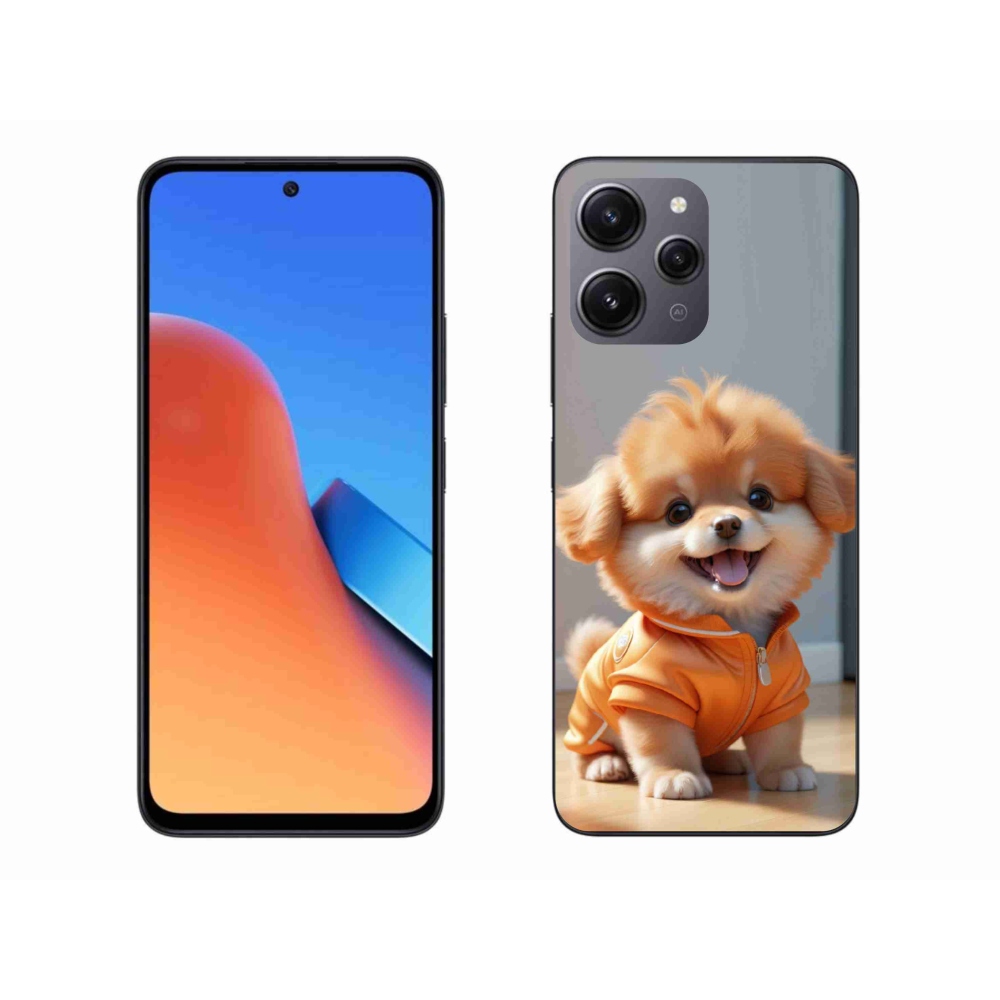 Gél borítás mmCase a Xiaomi Redmi 12-hez - aranyos pomerániai pulóverben
