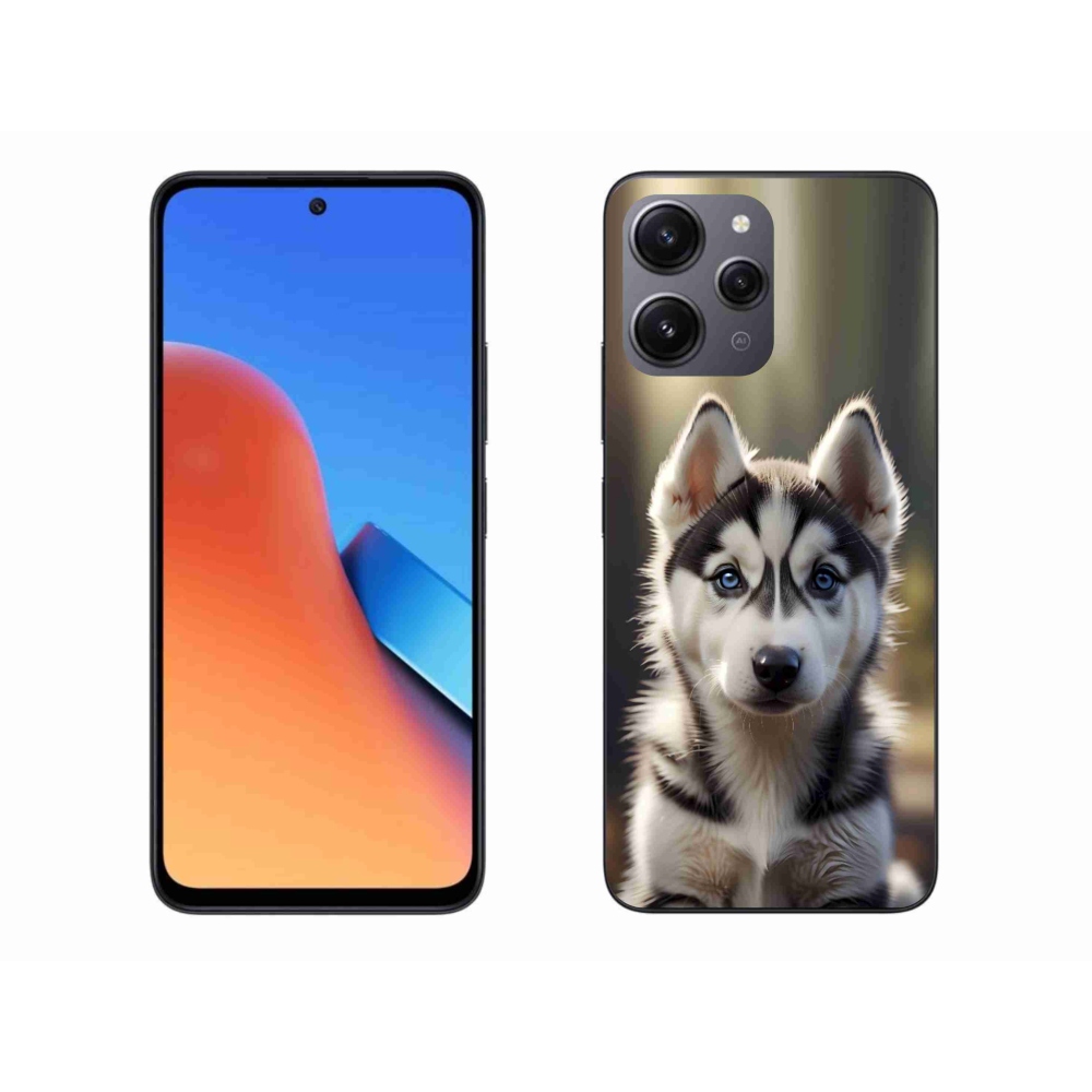 Gél borító mmCase a Xiaomi Redmi 12-hez - aranyos szibériai husky