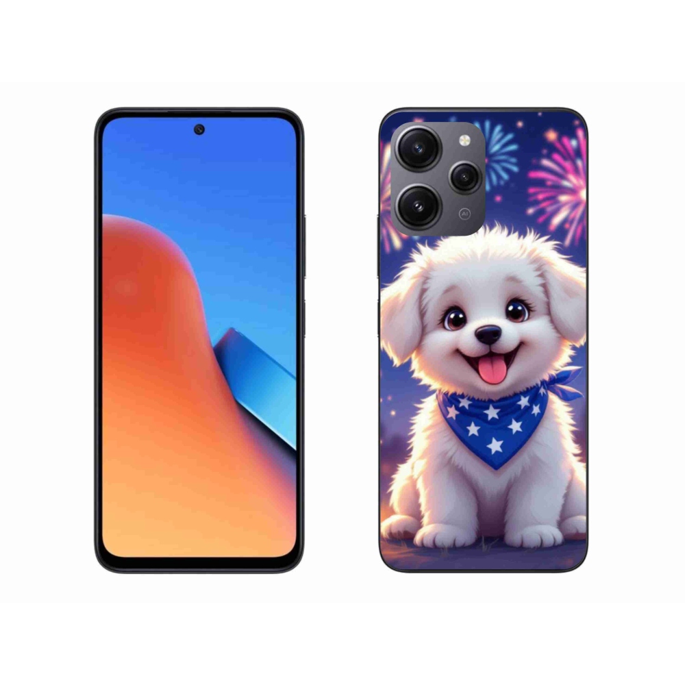 Gél borítás mmCase a Xiaomi Redmi 12-hez - ünnepi kiskutya