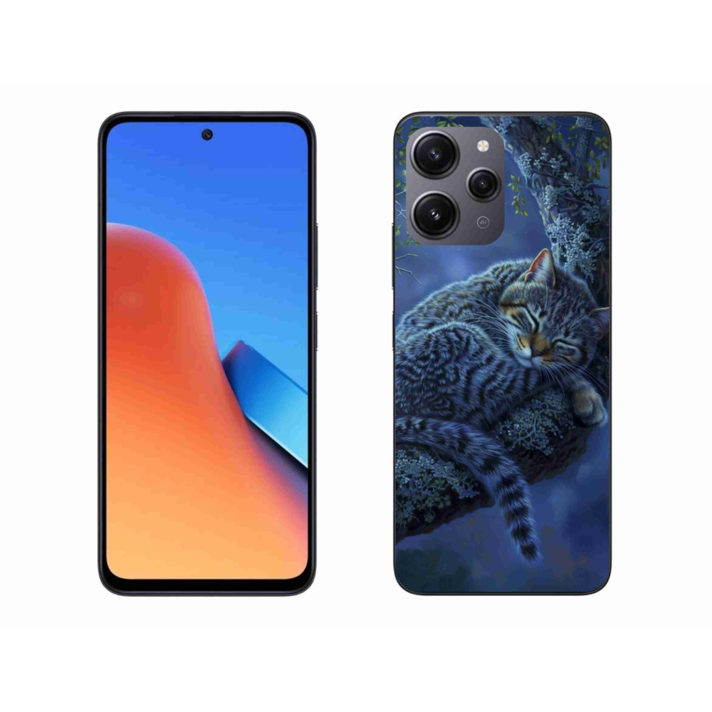 Gél borítás mmCase a Xiaomi Redmi 12-hez - alvó macska