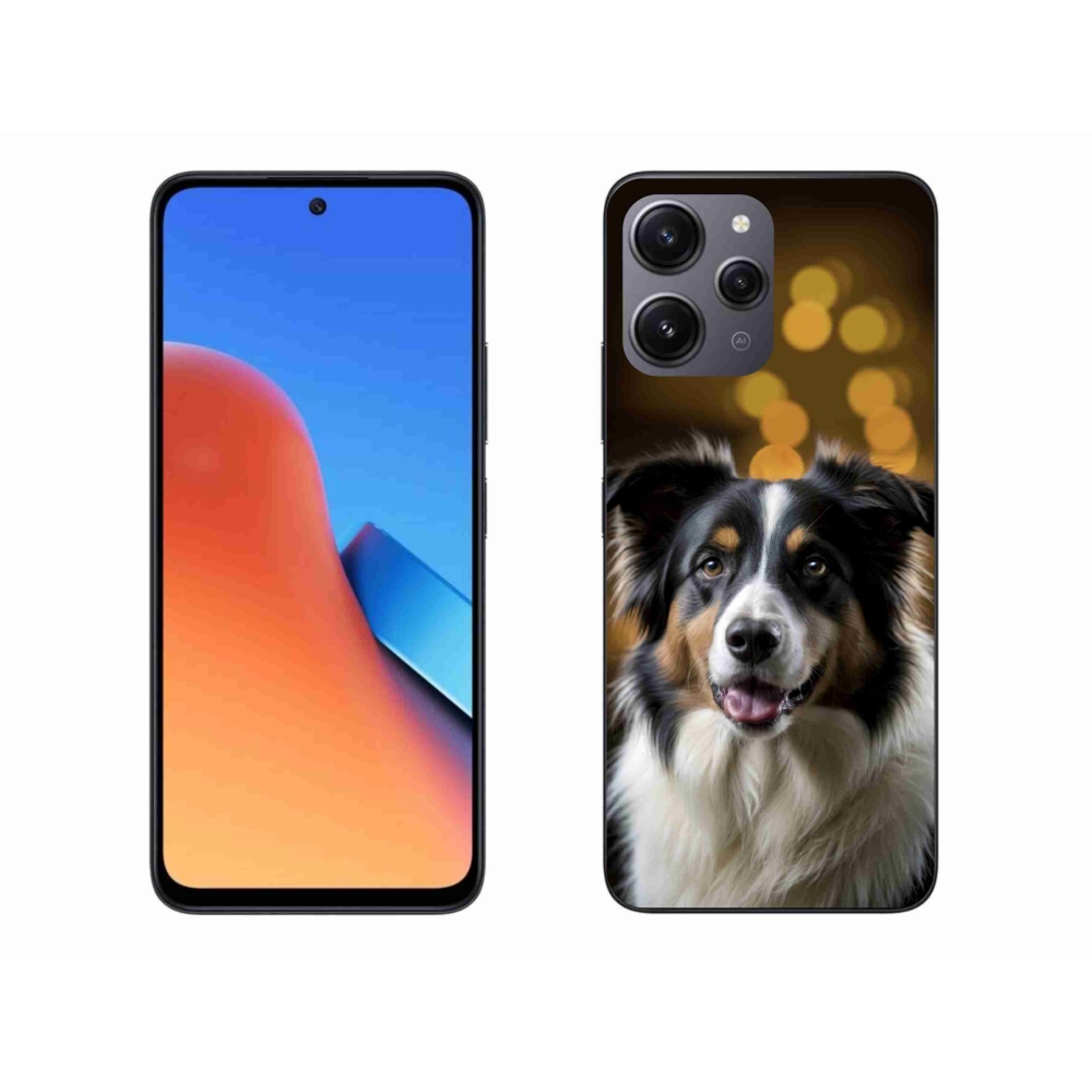 Gél borítás mmCase a Xiaomi Redmi 12-hez - mosolygó ausztrál juhászkutya