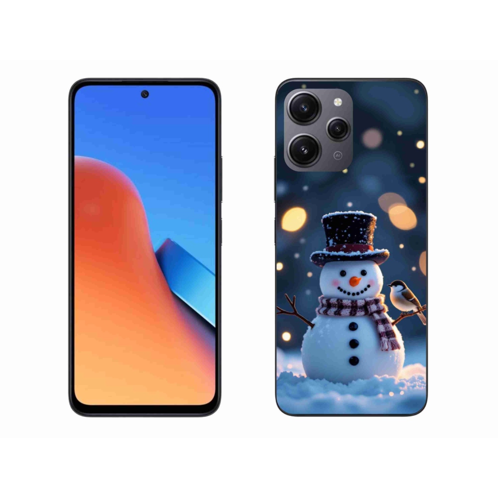 Gél borítás mmCase a Xiaomi Redmi 12-hez - Karácsonyi hóember