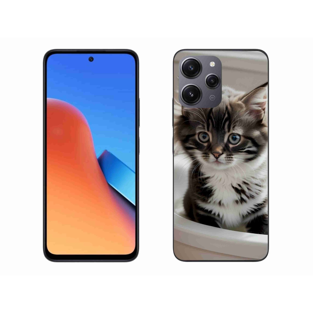 Gél borítás mmCase a Xiaomi Redmi 12-hez - kíváncsi cica