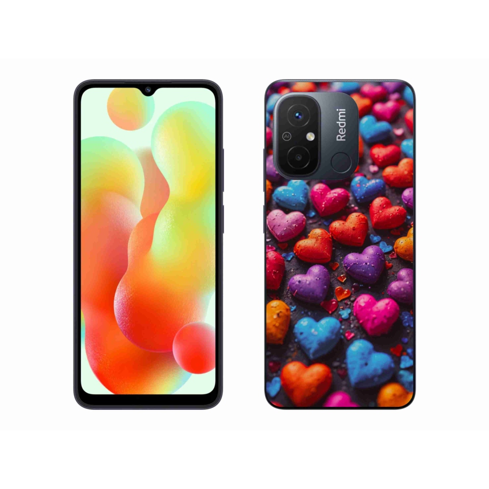 Gél borítás mmCase a Xiaomi Redmi 12C-hez - színes szív