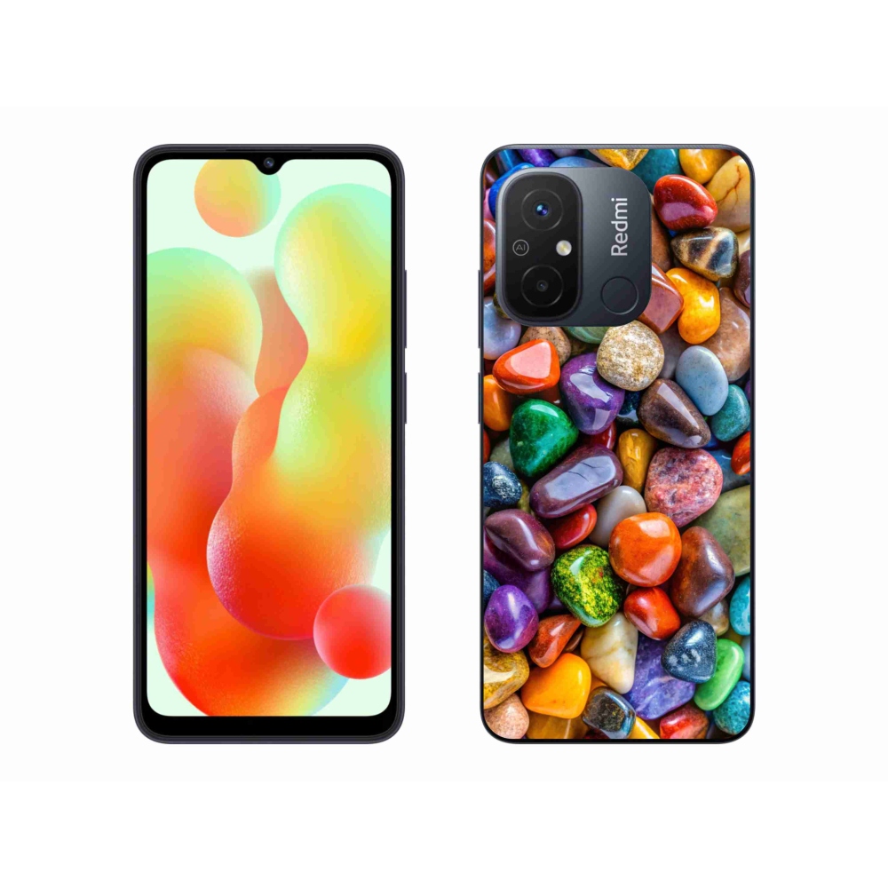 Gél borítás mmCase a Xiaomi Redmi 12C-hez - színes strasszkövek