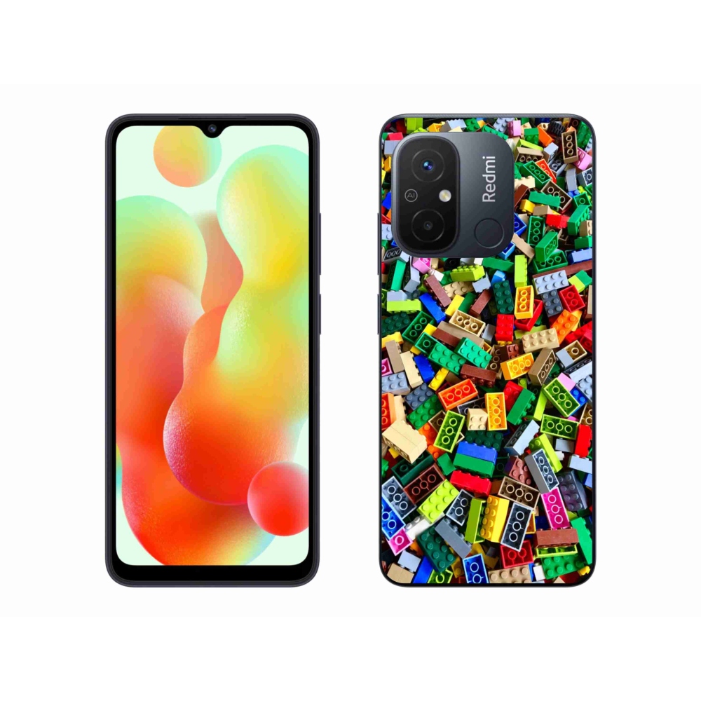 Gél borítás mmCase a Xiaomi Redmi 12C-hez - színes építőkockák