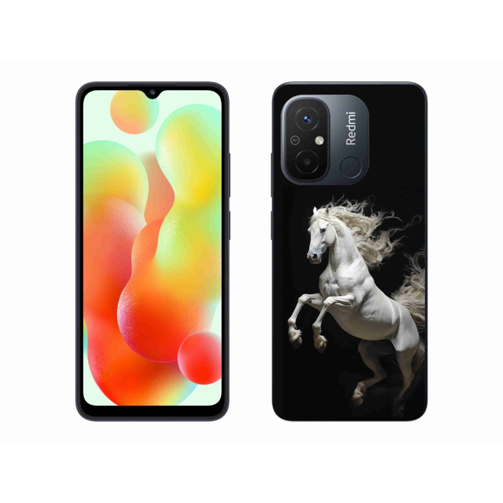 Gél borítás mmCase a Xiaomi Redmi 12C-hez - fehér ló 4
