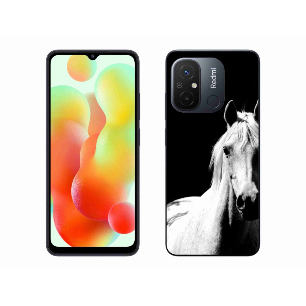 Gél borítás mmCase a Xiaomi Redmi 12C-hez - fehér ló 5