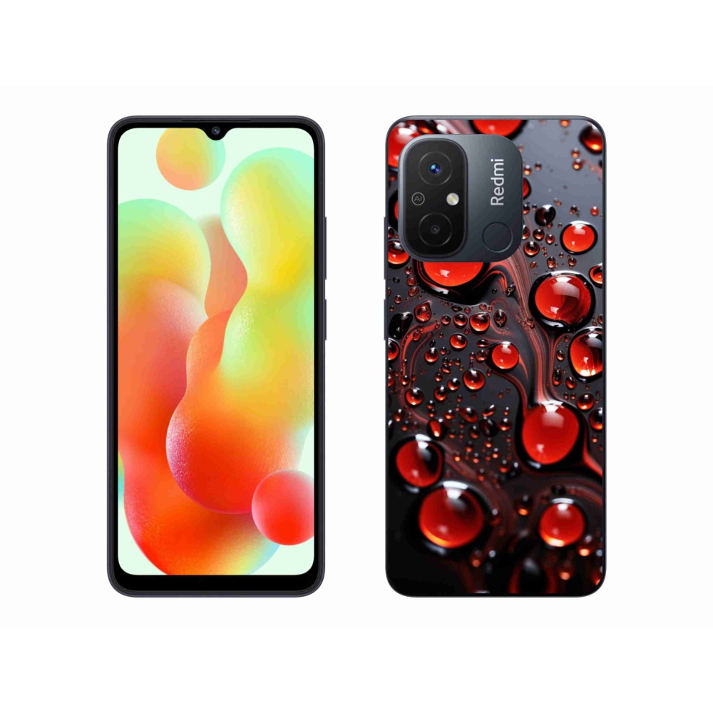 Gél borítás mmCase a Xiaomi Redmi 12C-hez - piros csepp 2