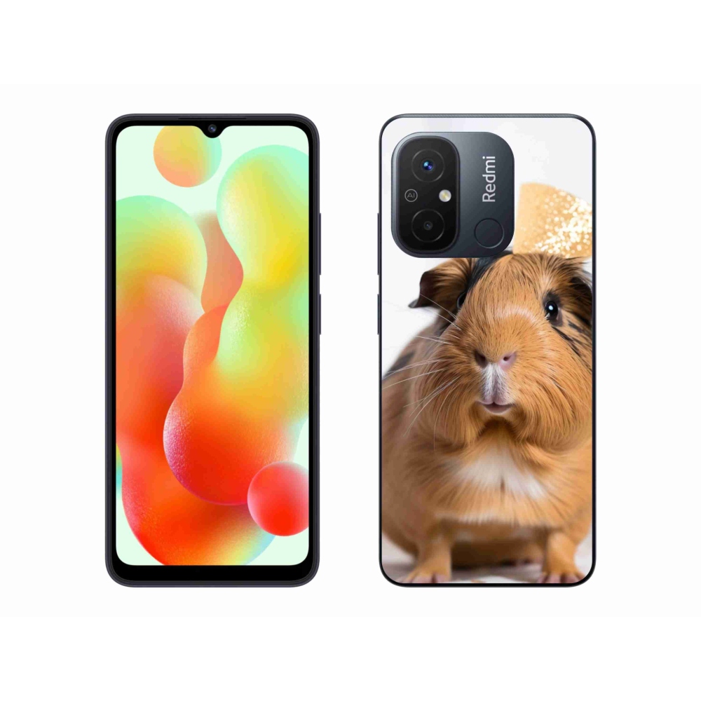 Gél borító mmCase a Xiaomi Redmi 12C-hez - barna tengerimalac