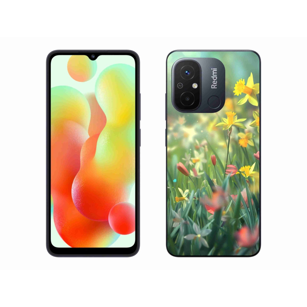Gél borítás mmCase a Xiaomi Redmi 12C-hez - tavaszi virágok