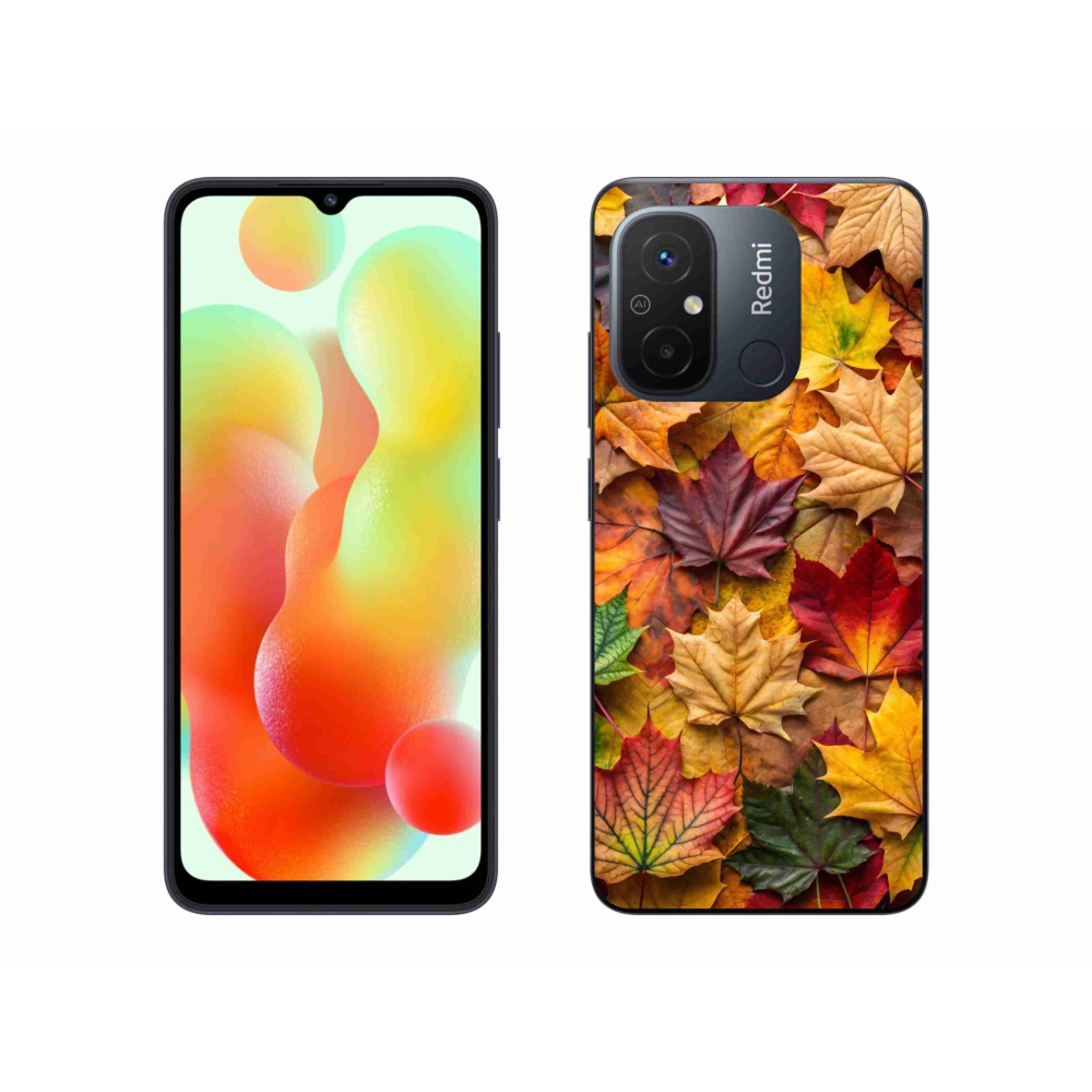 Gél borítás mmCase a Xiaomi Redmi 12C-hez - juharlevelek 2