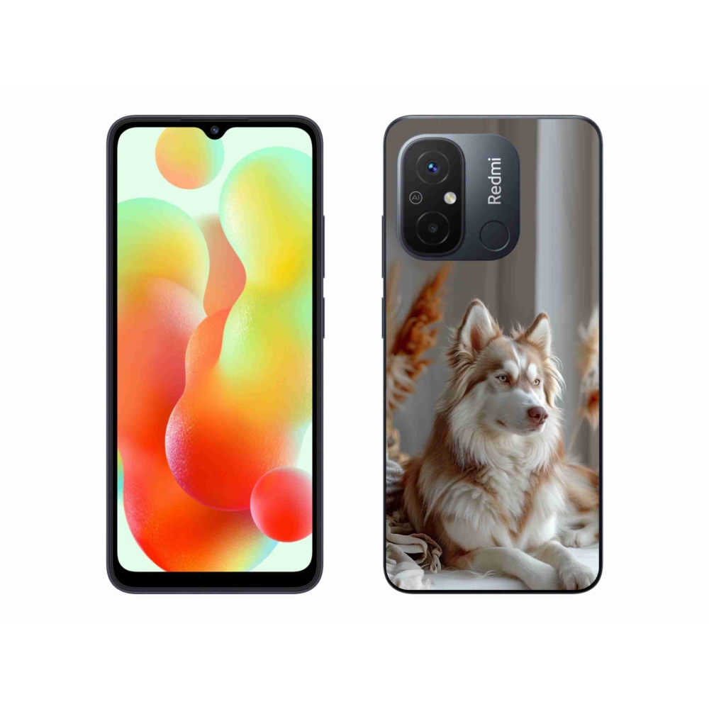 Gél borító mmCase a Xiaomi Redmi 12C-hez - csendes szibériai husky