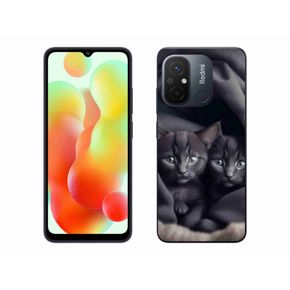 Gél borítás mmCase a Xiaomi Redmi 12C-hez - cat duo