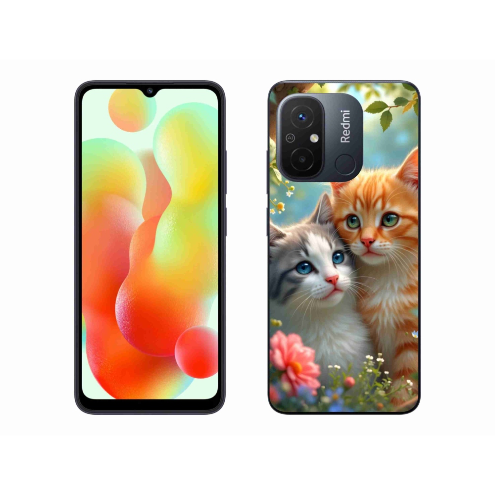Gél borítás mmCase a Xiaomi Redmi 12C-hez - macskaszerelem 2