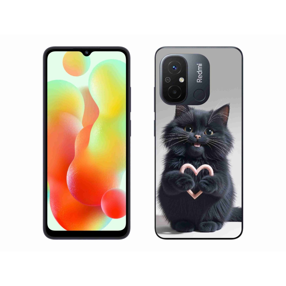 Gél borítás mmCase a Xiaomi Redmi 12C-hez - macska szeretet 3